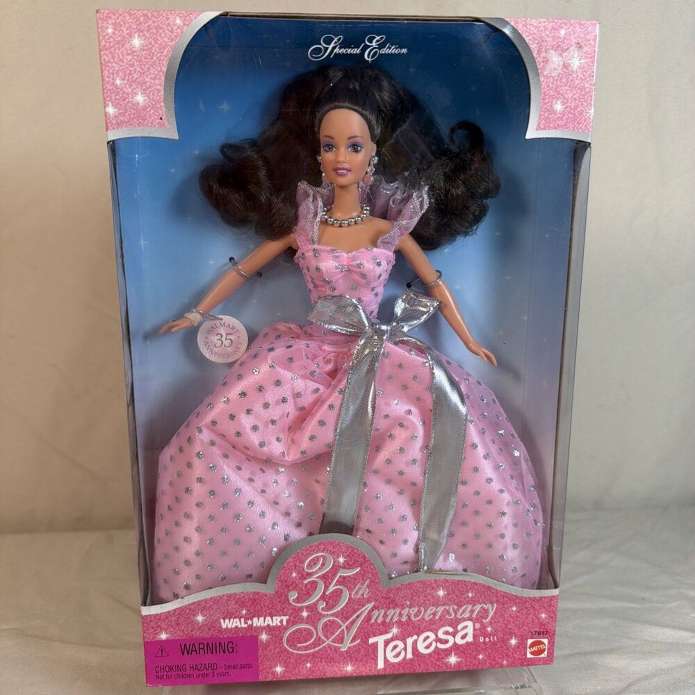1997 35th Anniversary Walmart Teresa Doll Mattel 17617 Brunette Vintage